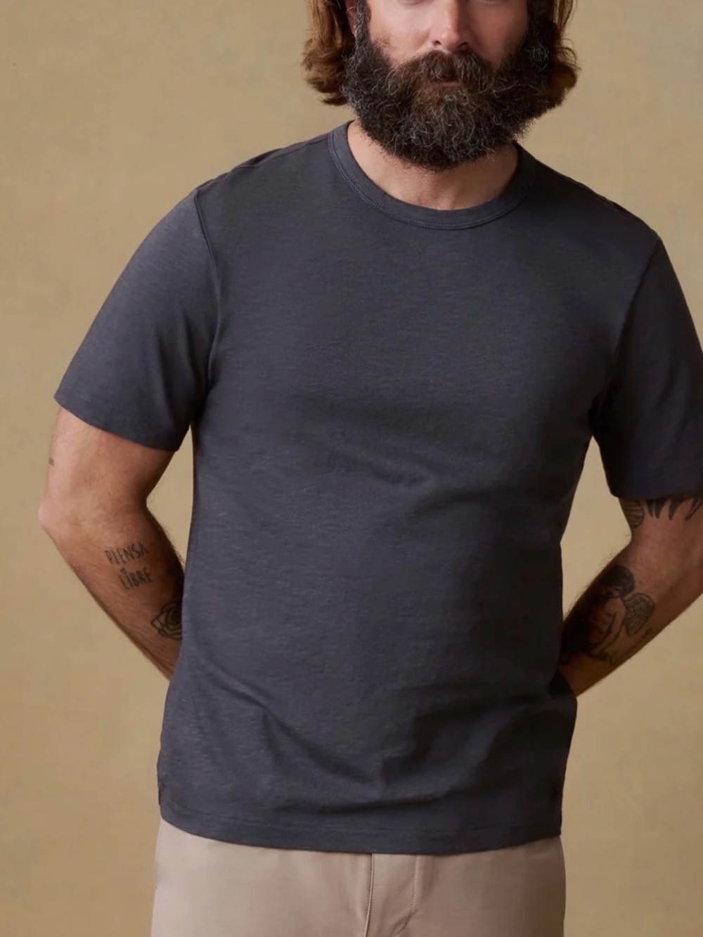Faherty Sunwashed Blue Short Sleeve Crewneck Tee
